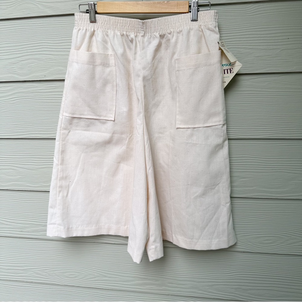 Culottes wide leg cream size 16 vintage